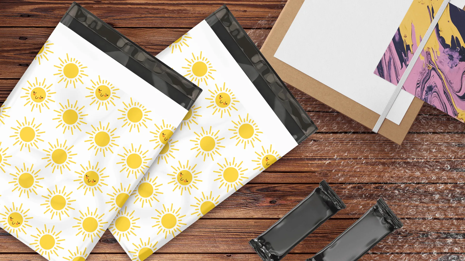 10x13 Sunshine Designer Poly Mailers Shipping Envelopes Premium Printed Bags