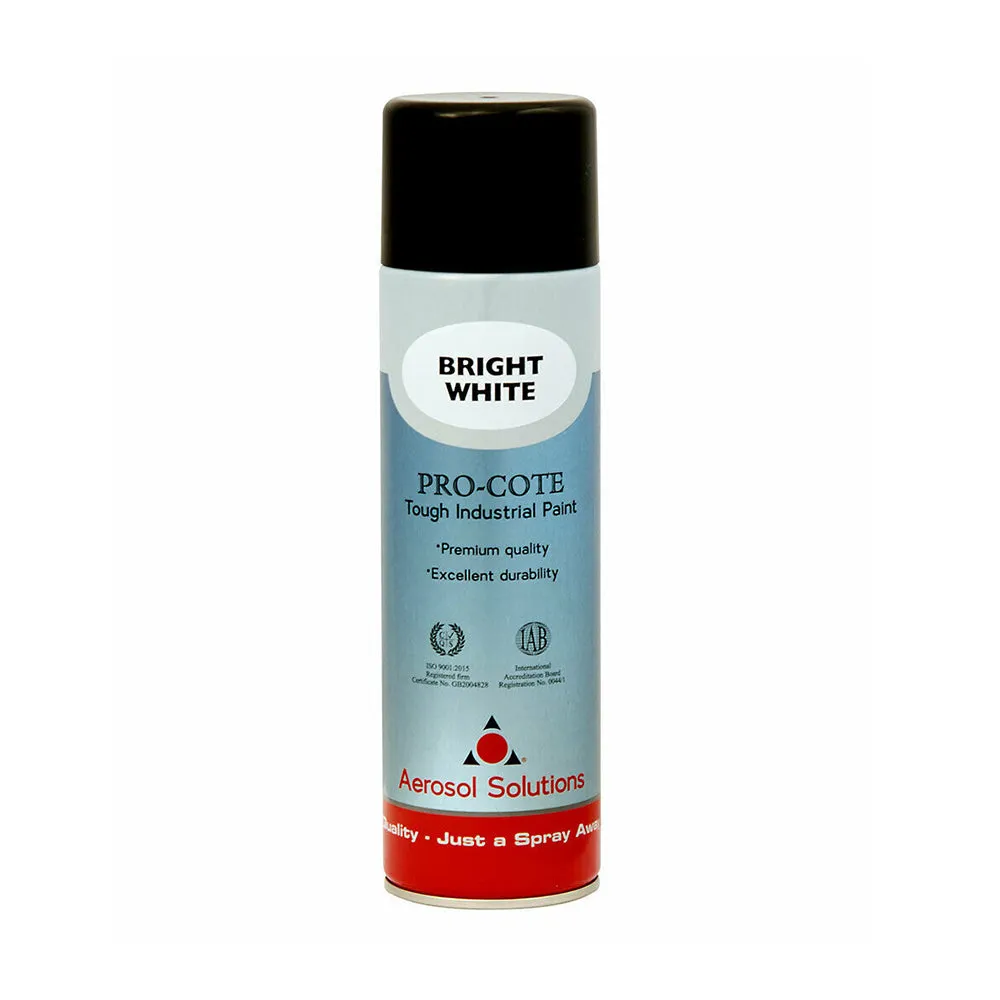 Aerosol Solutions Pro-Cote Industrial Spray Paint 500ml - Colour / Top Coat