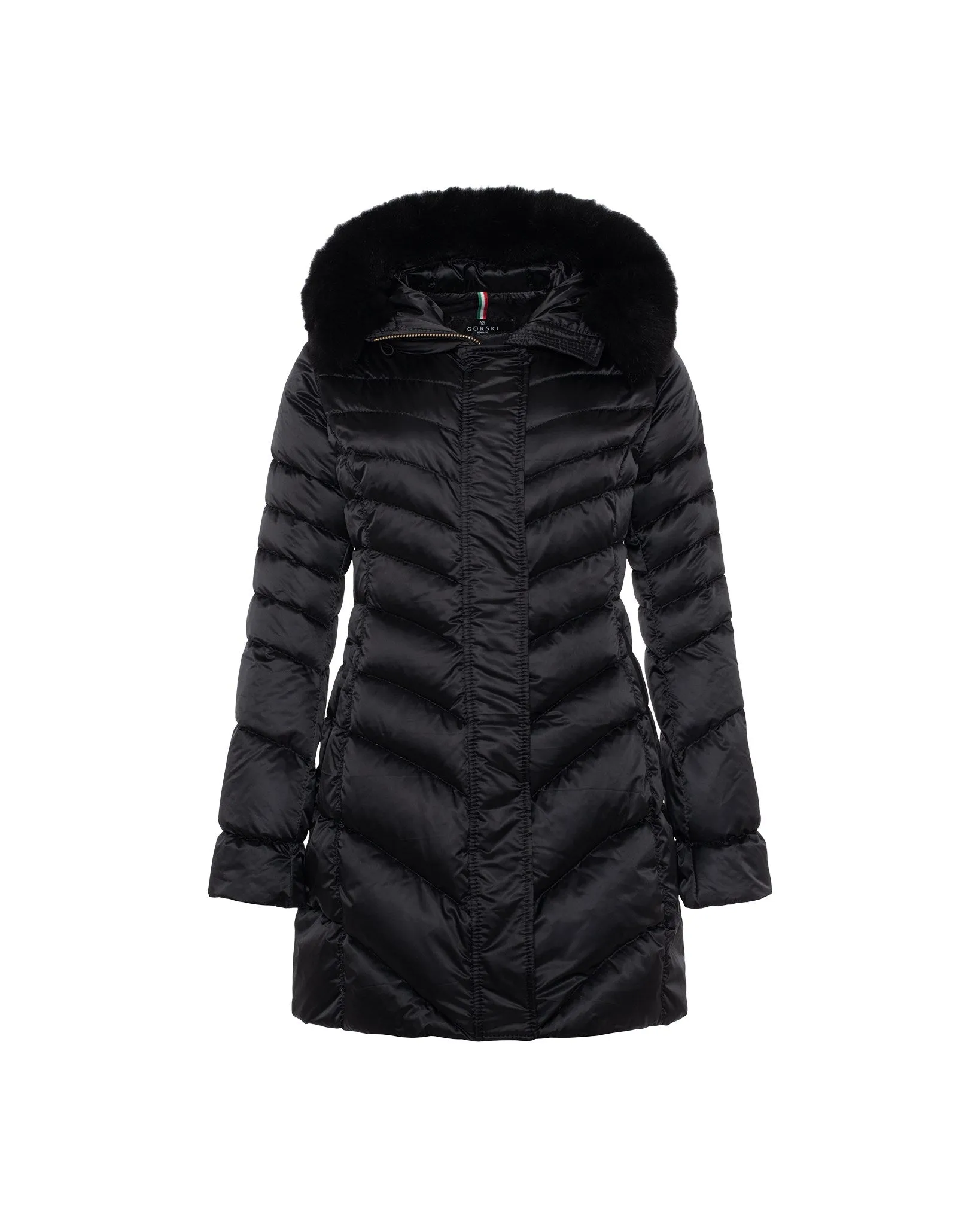 Après-Ski Jacket with Detachable Toscana Lamb Hood Trim