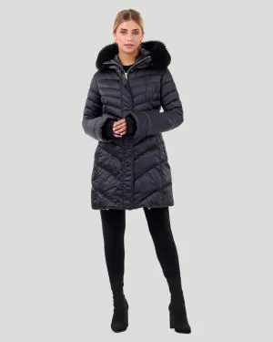 Après-Ski Jacket with Detachable Toscana Lamb Hood Trim