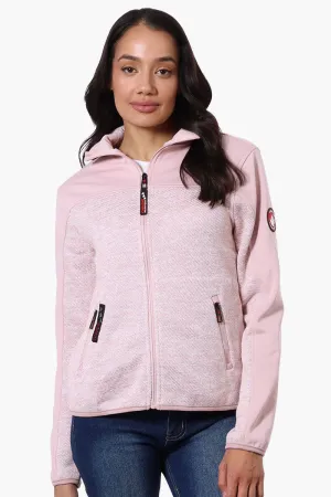 Canada Weather Gear Zip Up Sweater Fleece Lightweight Jacket - Pink