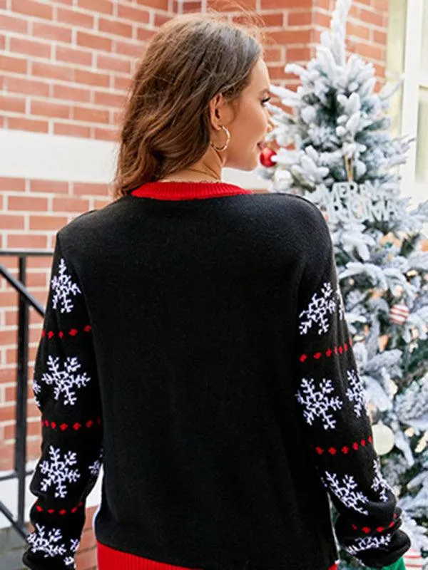 Celebrate the Season in Style with the Cozy Santa Claus Knit Sweater - Perfect for Festive Warmth and Fashion