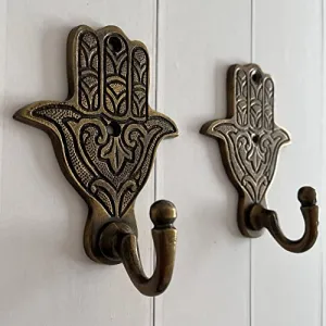 Decorative Wall Hook Boho Moroccan Decor Hooks 2 Pack Hooks Finish Boudikaa