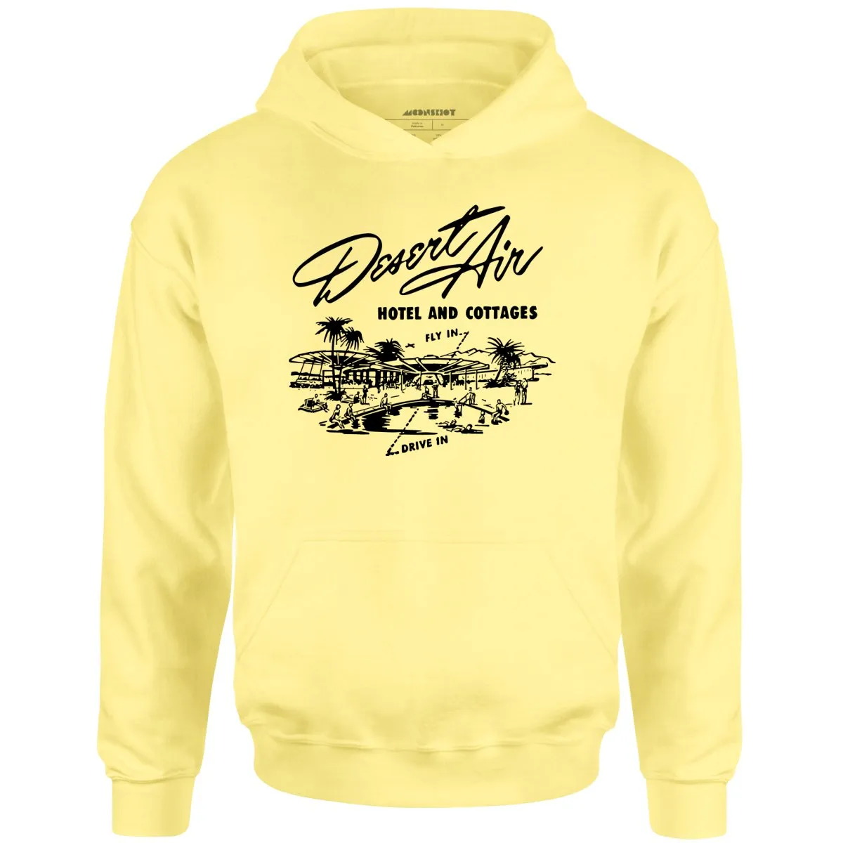 Desert Air Hotel & Cottages v2 - Vintage Palm Springs, CA - Unisex Hoodie