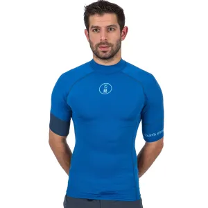 Fourth Element Men's Hydroskin Ocean Positive Short Sleeve Rash Guard Scuba Blue