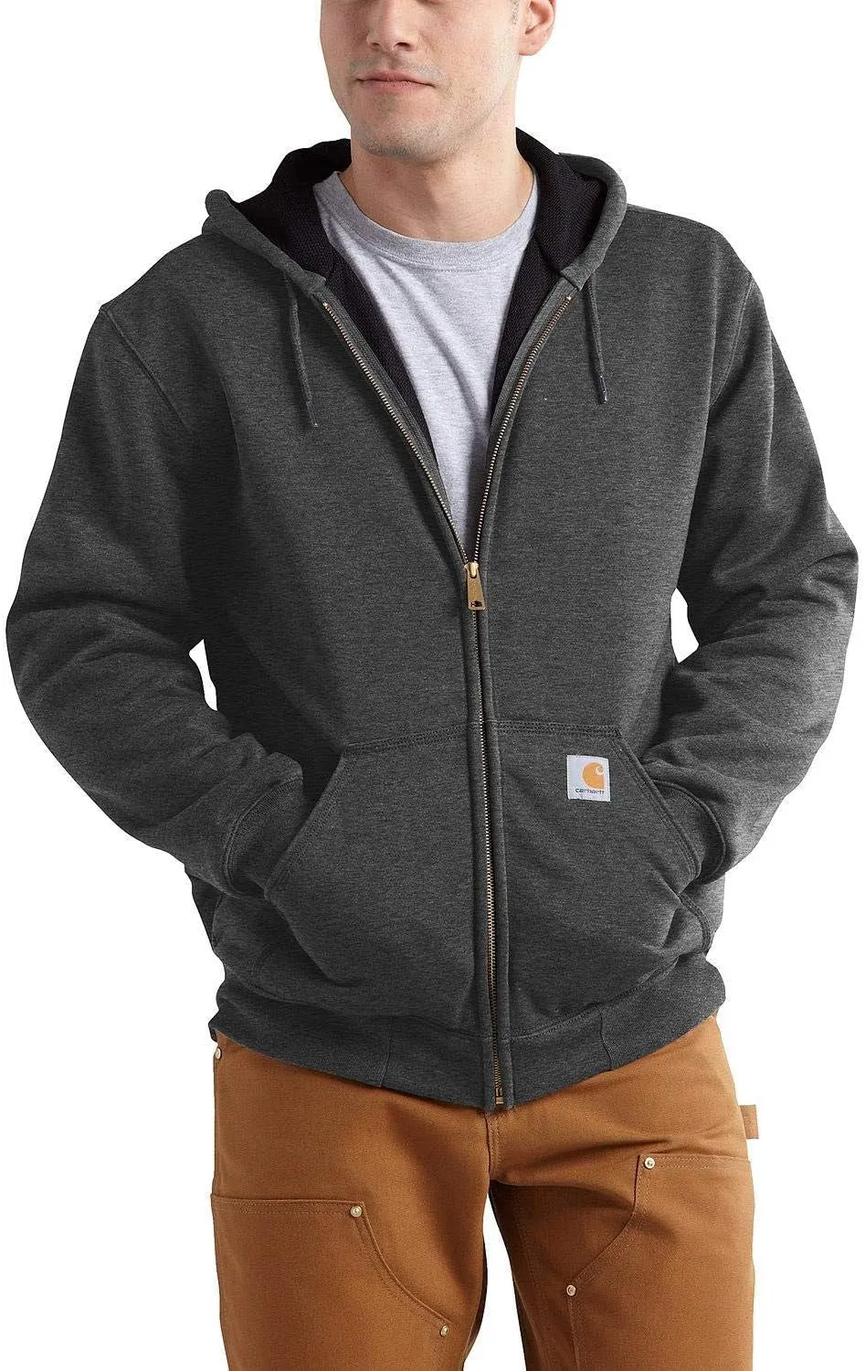 Men'S Rd Rutland Thermal Lined Hooded Zip Front Sweatshirt