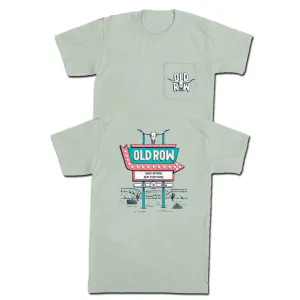 Old Row Road Sign Pocket Tee