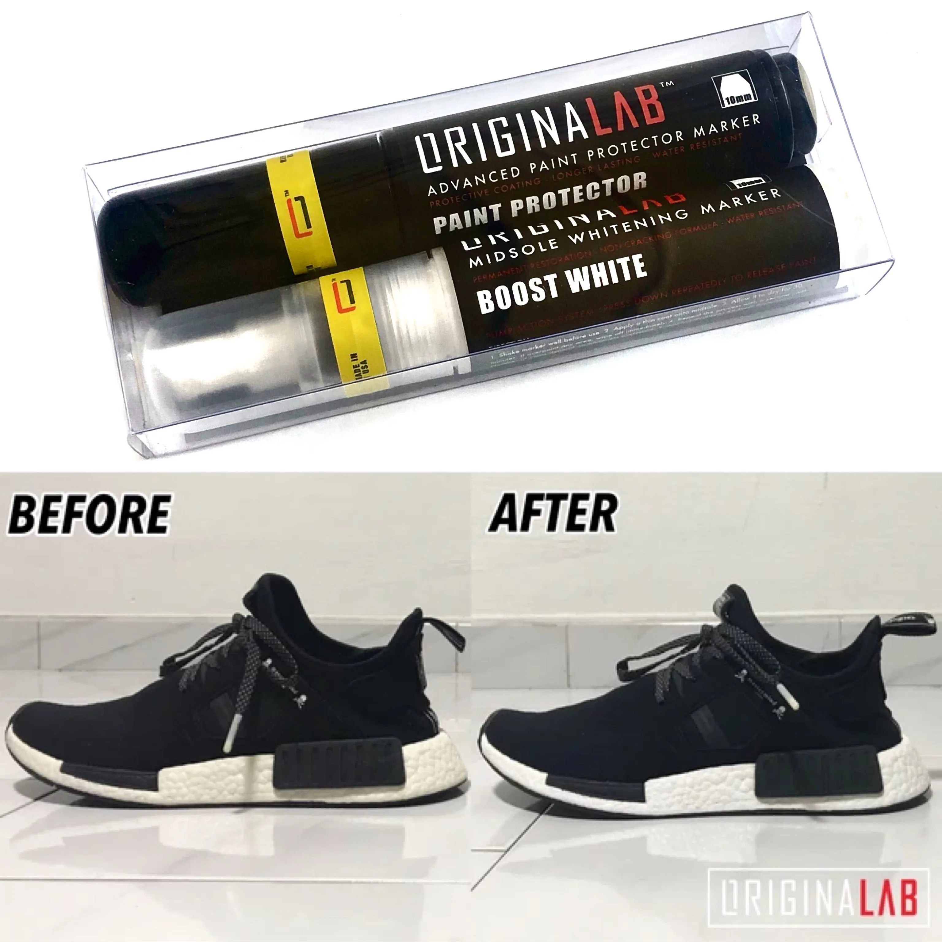 ORIGINALAB Midsole Whitener Marker Boost White   Paint Protector