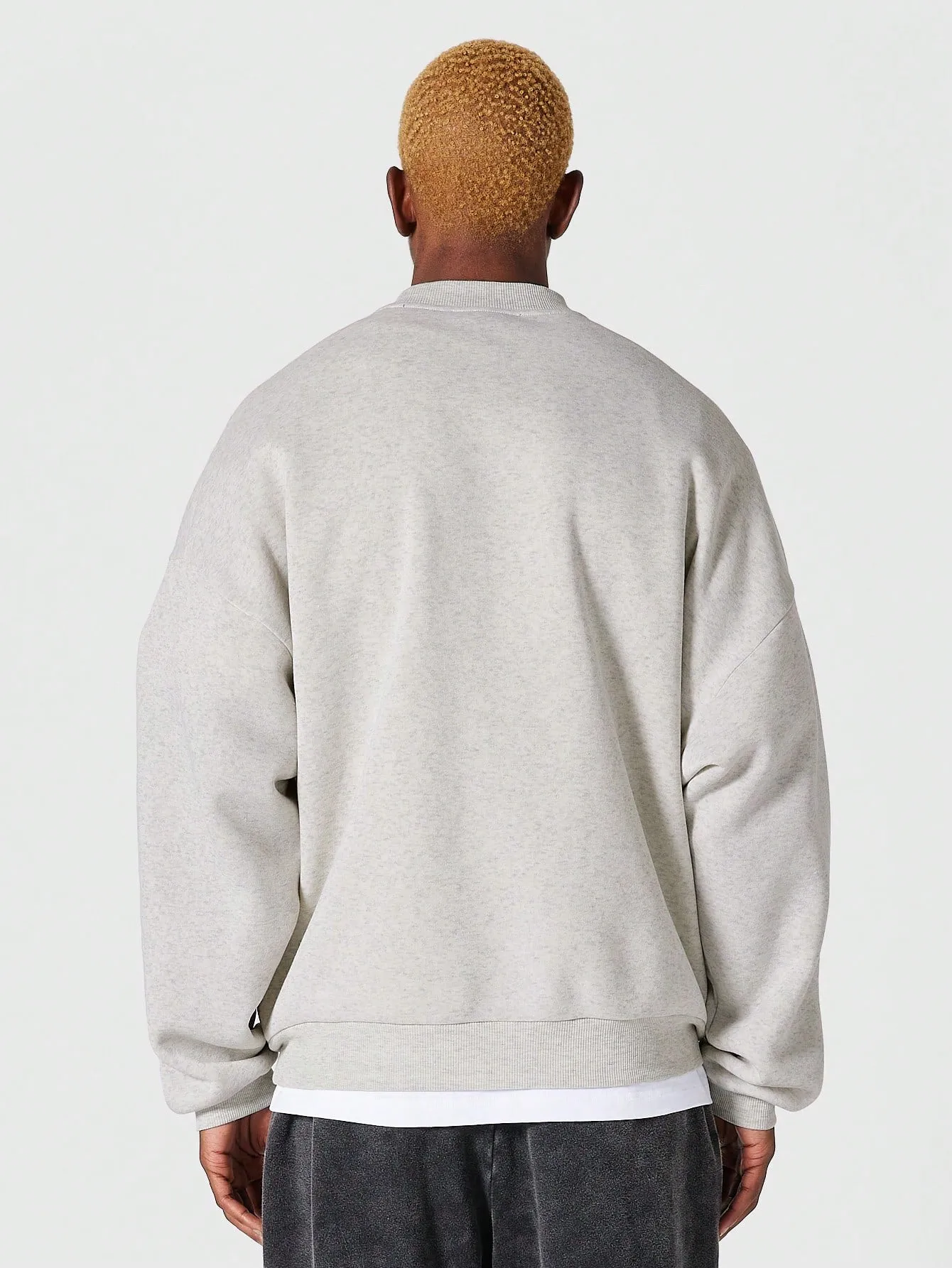 Oversized Fit Sweatshirt With Side Pockets