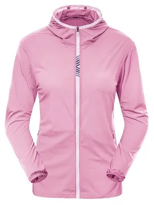 Reflective Solid Color Quick Dry Running Jacket for Women - SF0312