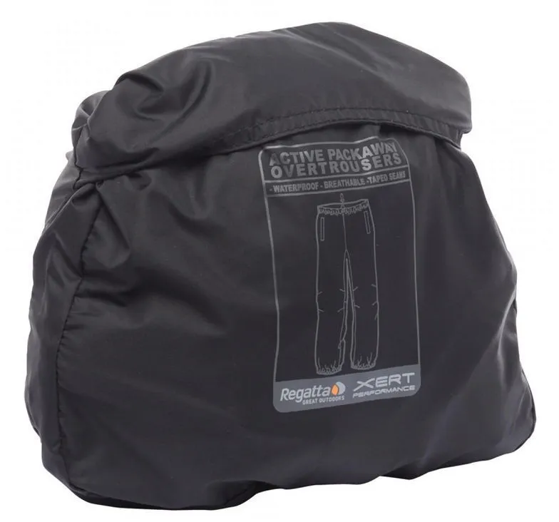 Regatta Active Packaway Waterproof Breathable Over Trousers with Pocket Bag