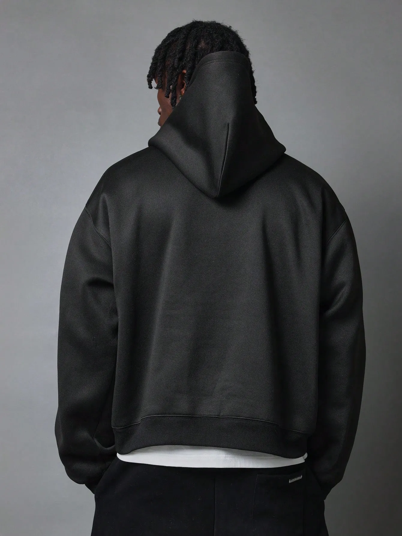 Regular Fit Overhead Hoodie With Front Pocket