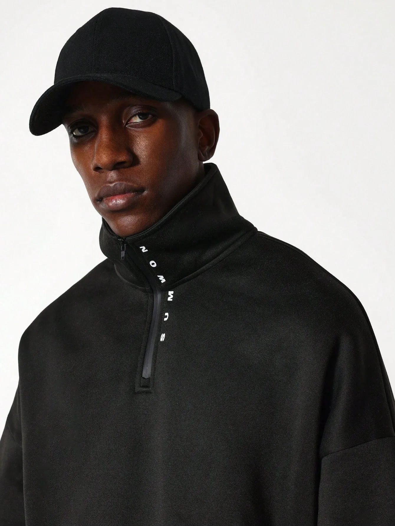 Regular Fit Premium Funnel Neck Sweatshirt With Side Pockets