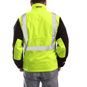 TINGLEY RUBBER CORP J73022.LG Phase 2 Heavyweight Fleece, Hi-Vis Lime/Black, Large, 1 Each