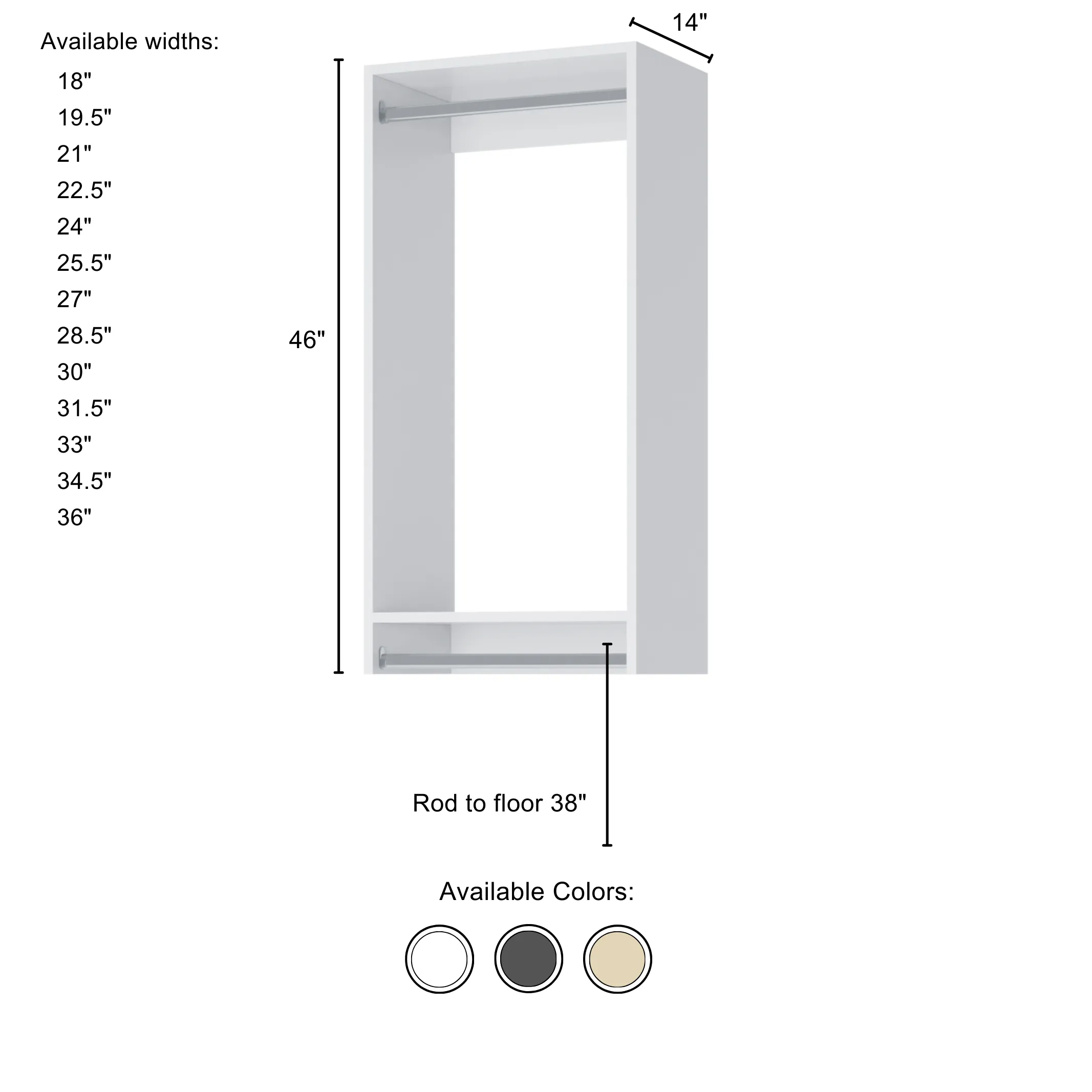 Vista Double Hanging