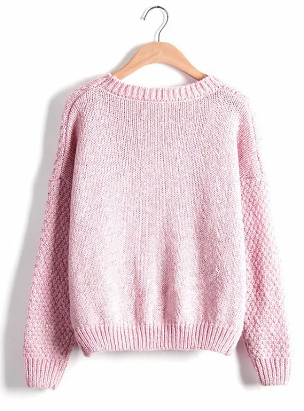 Women Sweaters And Pullovers Korean Plaid Thick Knit Mohair Sweater